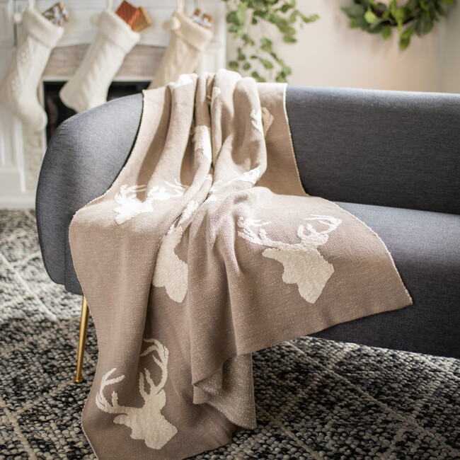 Yule Throw, Grey - Throws - 2