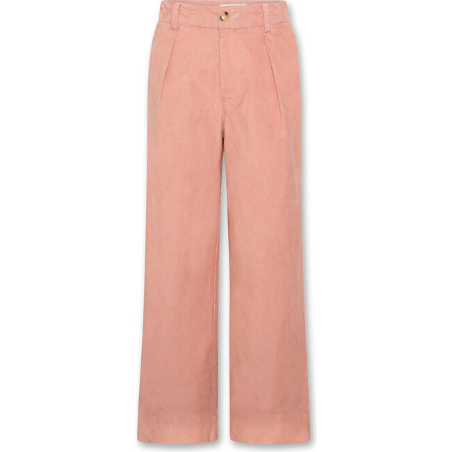 Nouha Velvet Pants, Dusty Pink - Pants - 1