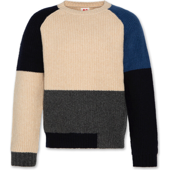 Simeon C-Neck Block, Multicolour - Sweaters - 1