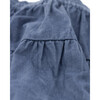 Nikki Velvet Skirt, Denim Blue - Skirts - 2