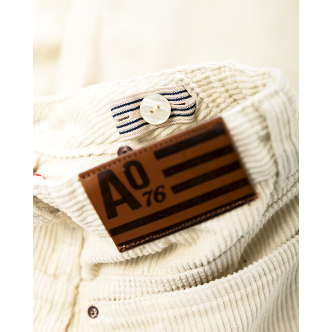 Zina Cord Pants, Bone - Pants - 4