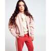 Glorie Full Zip Stripe, Dusty Pink - Sweatshirts - 2