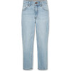 Dora Jeans Pants, Washed Light Blue - Jeans - 1 - thumbnail