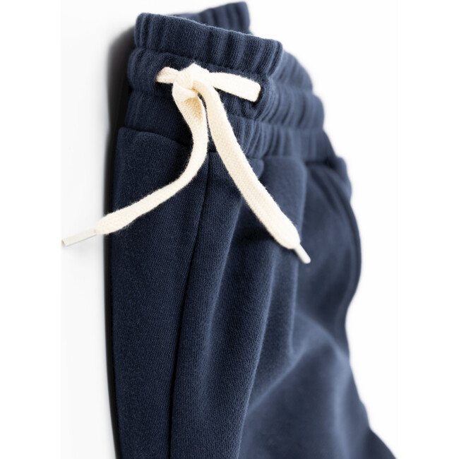 Logan Sweater Pants Patch, Navy - Sweatpants - 4