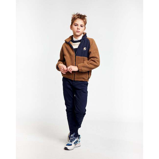 Dex Full Zip Jacket, Brown - Jackets - 4