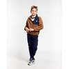 Dex Full Zip Jacket, Brown - Jackets - 4