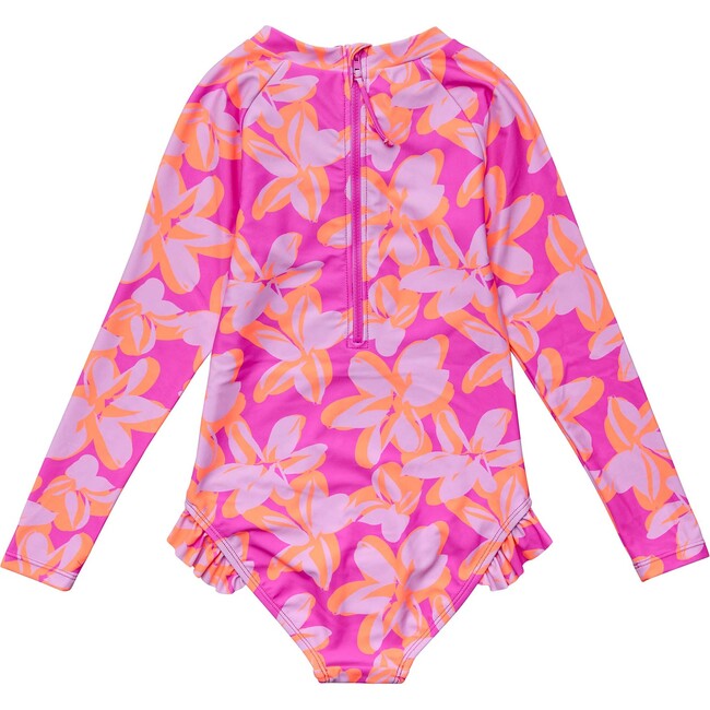 Hibiscus Hype LS Surf Suit - One Pieces - 3