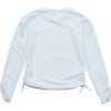 White Rouched LS Rash Top - Rash Guards - 3