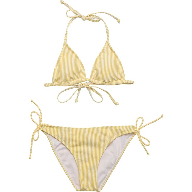 Marigold Stripe Triangle Bikini