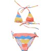 Good Vibes Triangle Shirred Bikini - Two Pieces - 1 - thumbnail