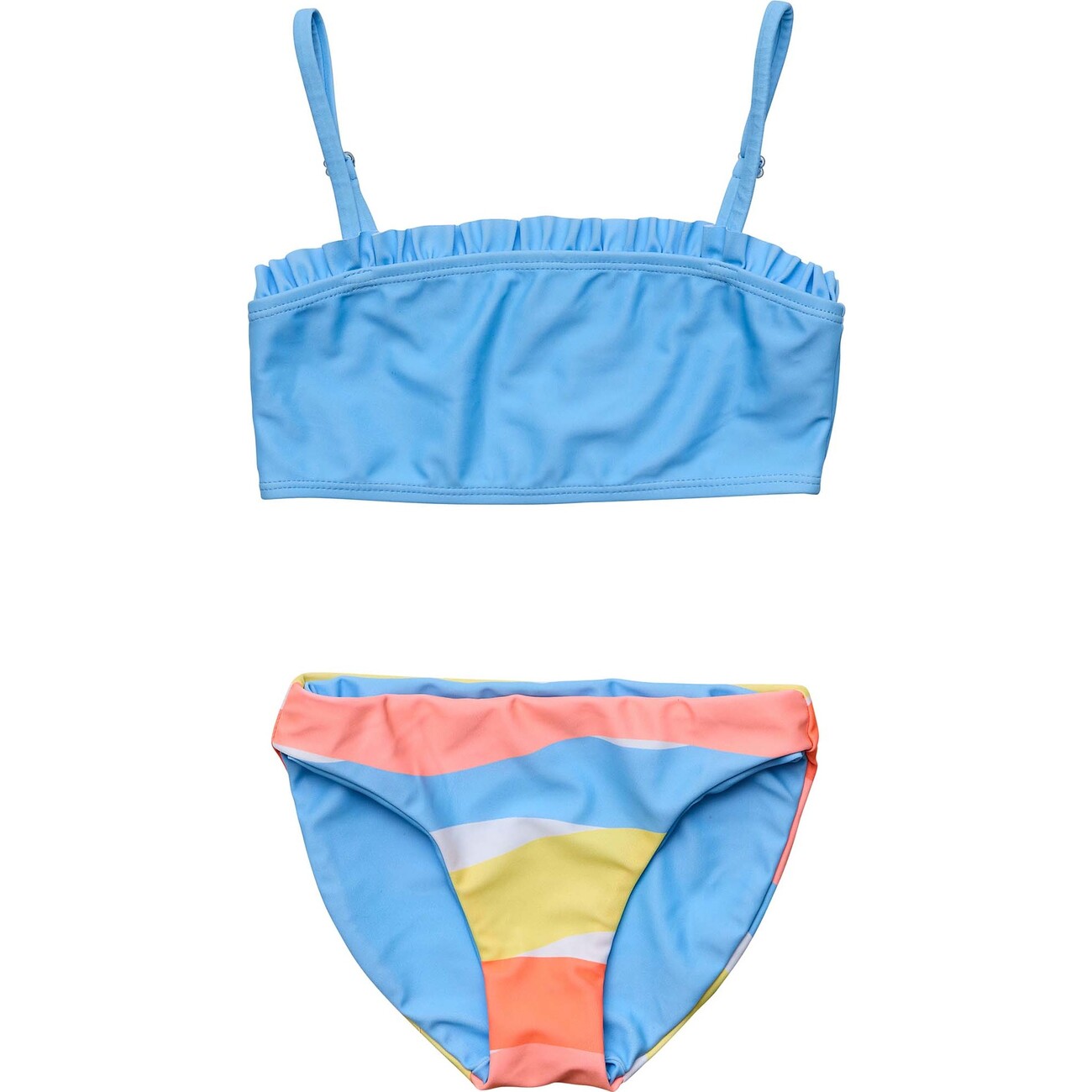 Good Vibes Frilled Bandeau Bikini - Snapper Rock Swim