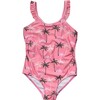 Palm Paradise Sustainable Frill Strap Swimsuit - One Pieces - 1 - thumbnail
