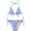 Beach Bloom Shirred Triangle Bikini - Two Pieces - 1 - thumbnail