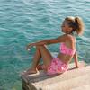 Hibiscus Hype Shirred Bikini - Two Pieces - 4