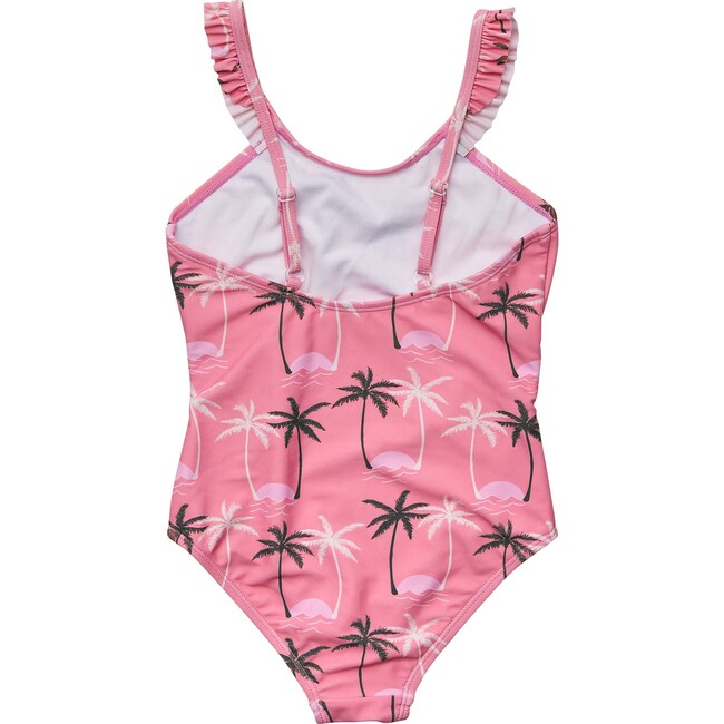 Palm Paradise Sustainable Frill Strap Swimsuit - One Pieces - 3
