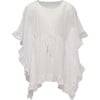 White Frilled Cover Up - Cover-Ups - 1 - thumbnail