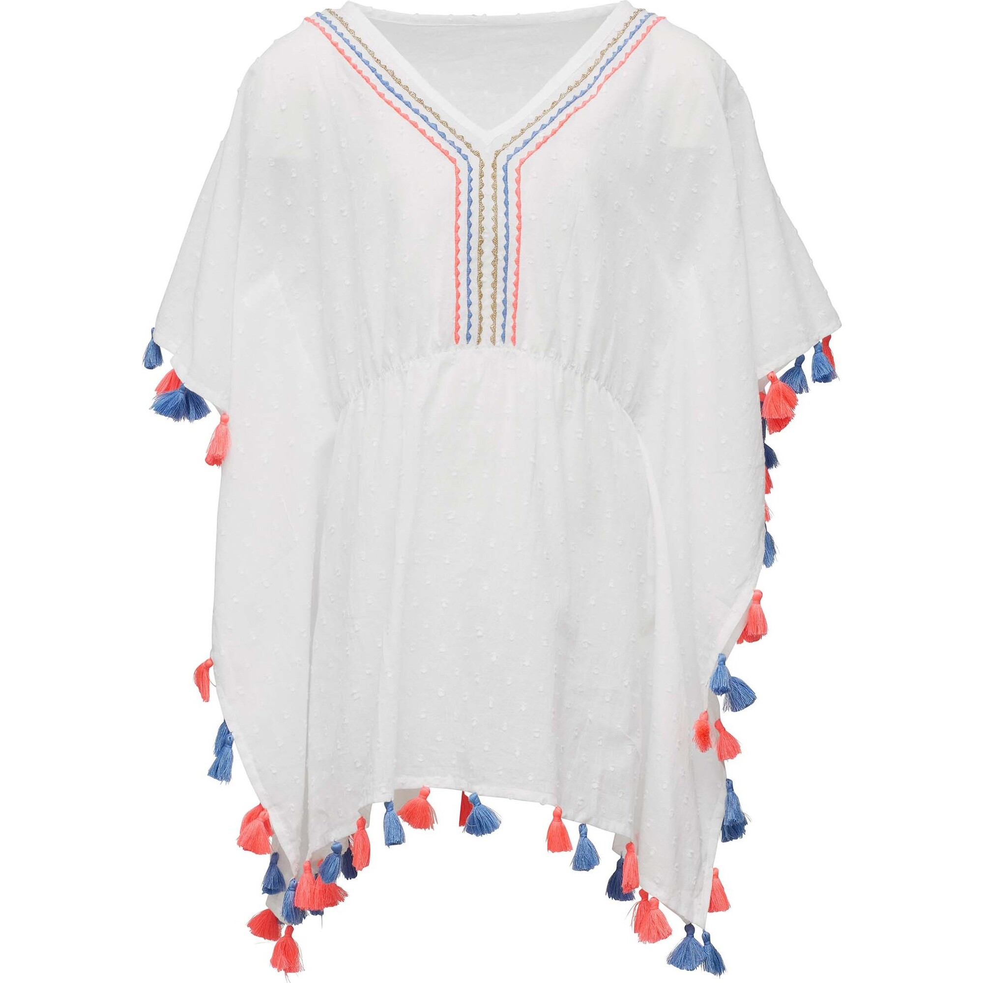 White Sherbet Tassel Cover Up - Cover-Ups - 1