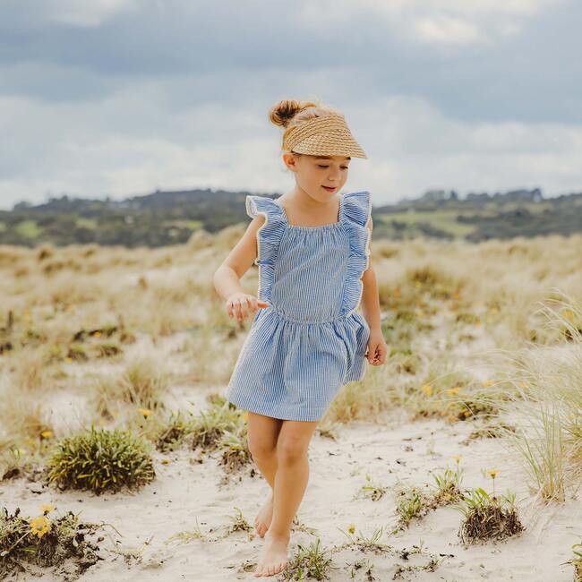 Cornflower Frilled Beach Dress - Cover-Ups - 2