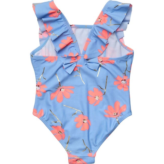 Beach Bloom Ruffle Shoulder Swimsuit - One Pieces - 3