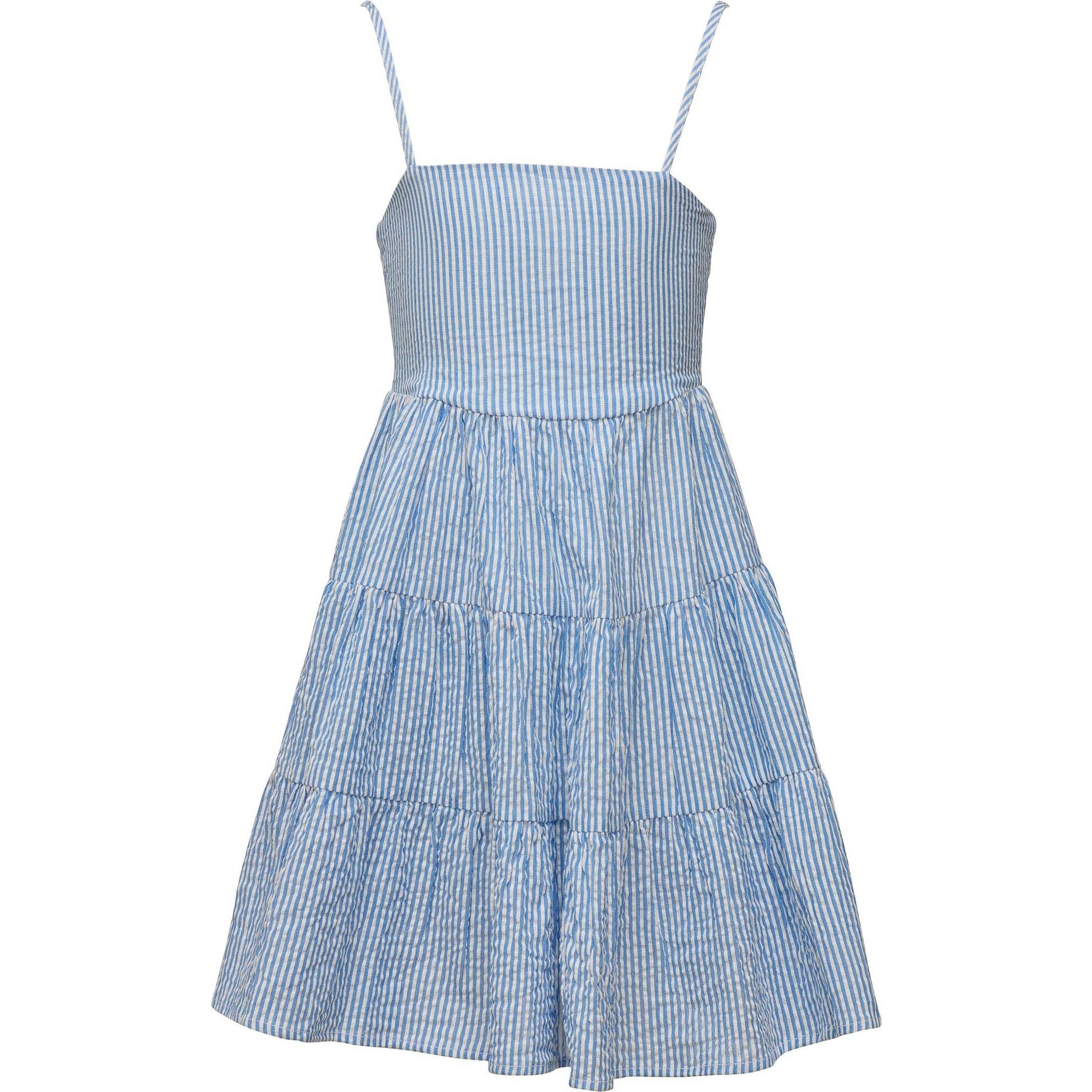 Cornflower Stripe Beach Dress - Cover-Ups - 1