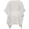 White Frilled Cover Up - Cover-Ups - 3