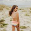 Good Vibes Triangle Shirred Bikini - Two Pieces - 6