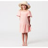 Peach Flutter Sleeve Beach Dress - Cover-Ups - 4