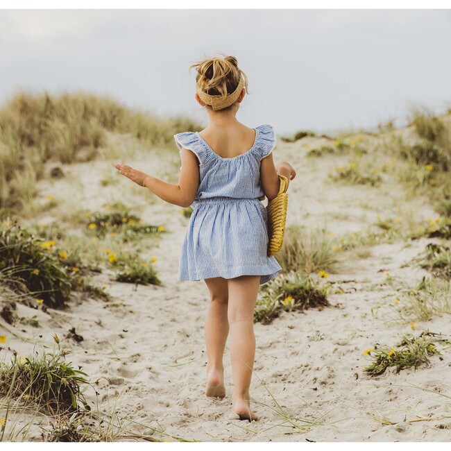 Cornflower Frilled Beach Dress - Cover-Ups - 4