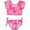 Hibiscus Hype Crop SS Rash Top Set - Two Pieces - 1 - thumbnail