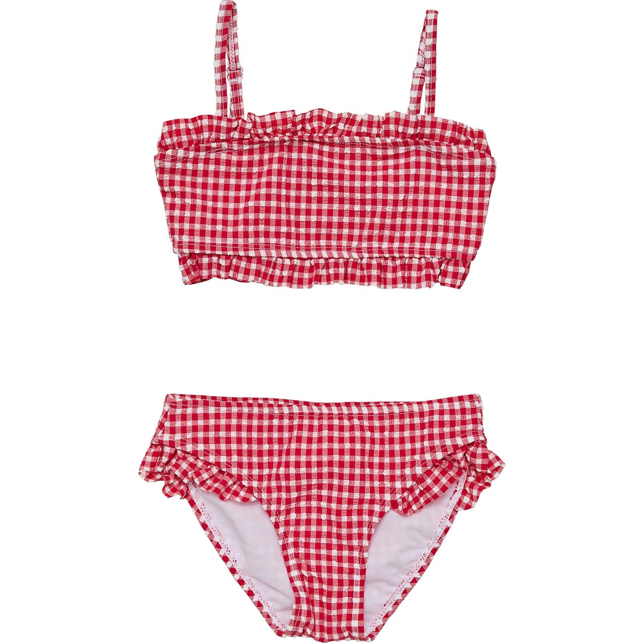 Picnic Party Frilled Bandeau Bikini - Snapper Rock Swim