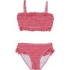 Picnic Party Frilled Bandeau Bikini - Two Pieces - 1 - thumbnail