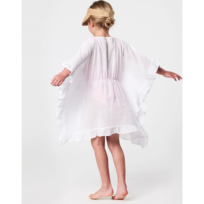 White Frilled Cover Up - Cover-Ups - 7