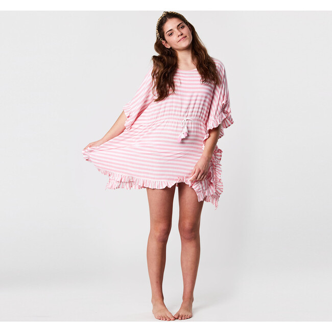 Pink Stripe Cover Up - Cover-Ups - 5