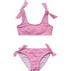 Raspberry Stripe Tie Crop Bikini - Snapper Rock Swim | Maisonette