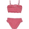 Picnic Party Frilled Bandeau Bikini - Two Pieces - 3