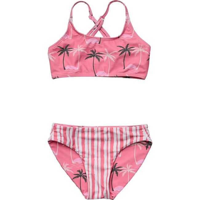 Palm Paradise Sustainable X Back Bikini - Two Pieces - 4