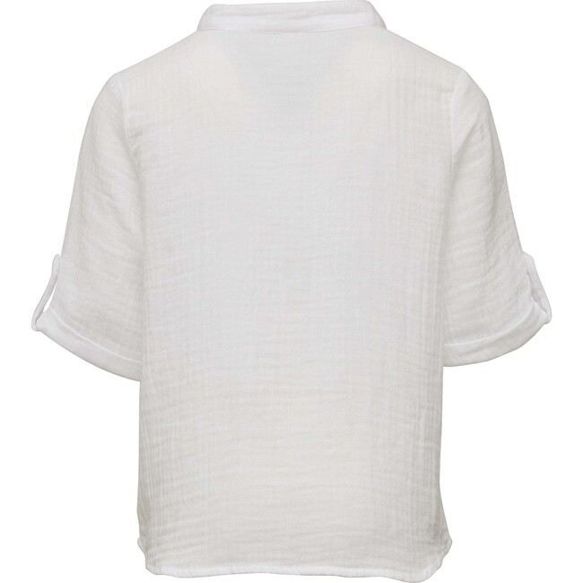 Frankie White Resort Shirt - Cover-Ups - 3