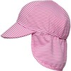 Raspberry Stripe Floating Flap Hat - Hats - 1 - thumbnail