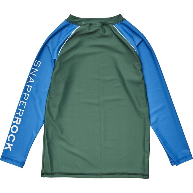 Olive Blue Sleeve LS Rash Top - Rash Guards - 3