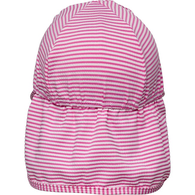 Raspberry Stripe Floating Flap Hat - Hats - 3