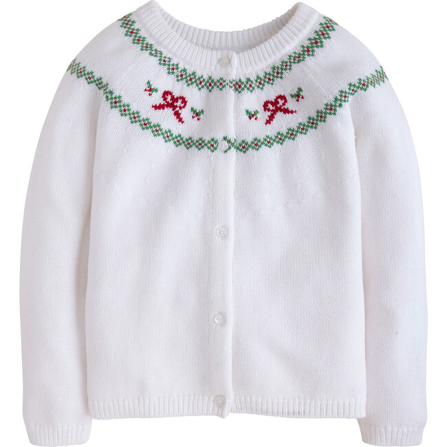 Holiday Bow Fair Isle Cardigan - Sweaters - 1