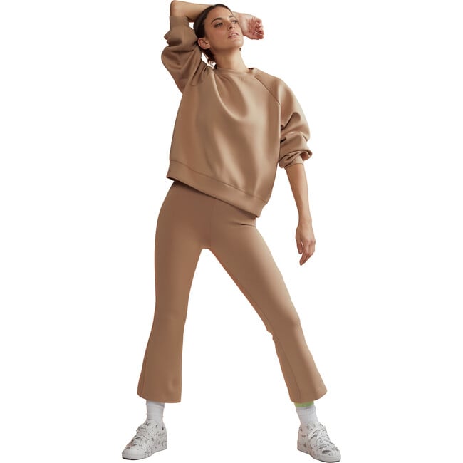 Women's Bonded Pullover, Camel - Sweatshirts - 2