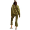Women's Bonded Pullover, Dark Green - Sweatshirts - 3 - thumbnail