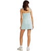 Women's Bonded Shoulder Ties Dress, Blue - Dresses - 4