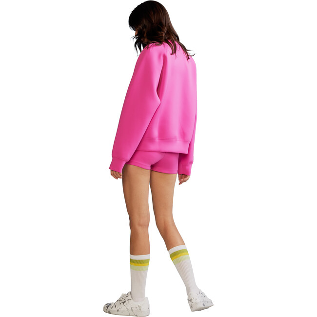 Women's Bonded Pullover, Hot Pink - Sweatshirts - 3