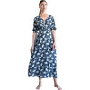 Women's Milla Dress,  Blue Painting - Dresses - 1 - thumbnail