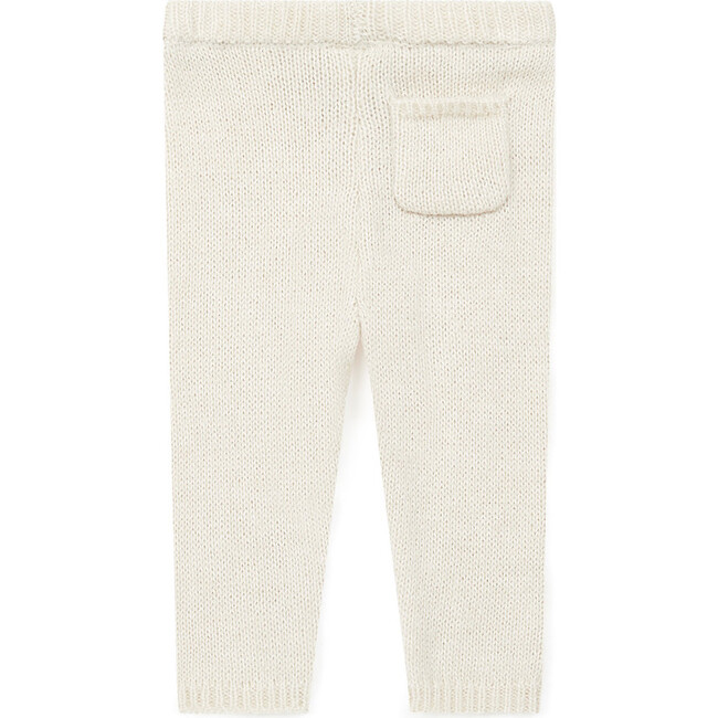 Knit Baby Leggings, Cream - Pants - 2