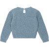 Lace Trimmed Sweater, Sky Blue - Sweaters - 3