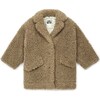 Frenchi Hazelnut Fuzzy Coat - Fur & Faux Fur Coats - 1 - thumbnail