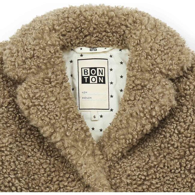 Frenchi Hazelnut Fuzzy Coat - Fur & Faux Fur Coats - 4